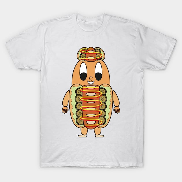 Hot-Dog Egg T-Shirt by M.-P.-Mueller